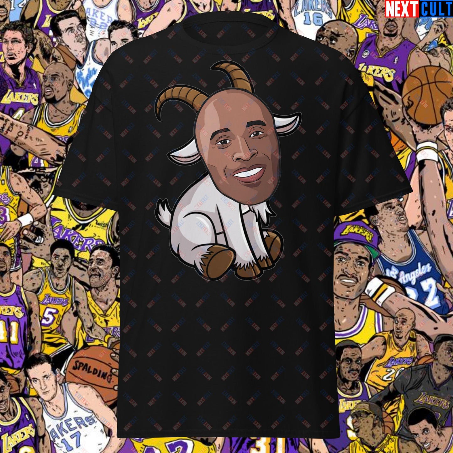 Kobe Bryant G.O.A.T. T-Shirt - Settle the Debate Casual Top - Greatest of All Time NBA Meme Tee for Basketball Fans - Perfect Gift for Kobe Fans Unisex tee Black T-shirts Basketball G.O.A.T. Kobe Bryant Los Angeles Lakers NBA Next Cult Brand