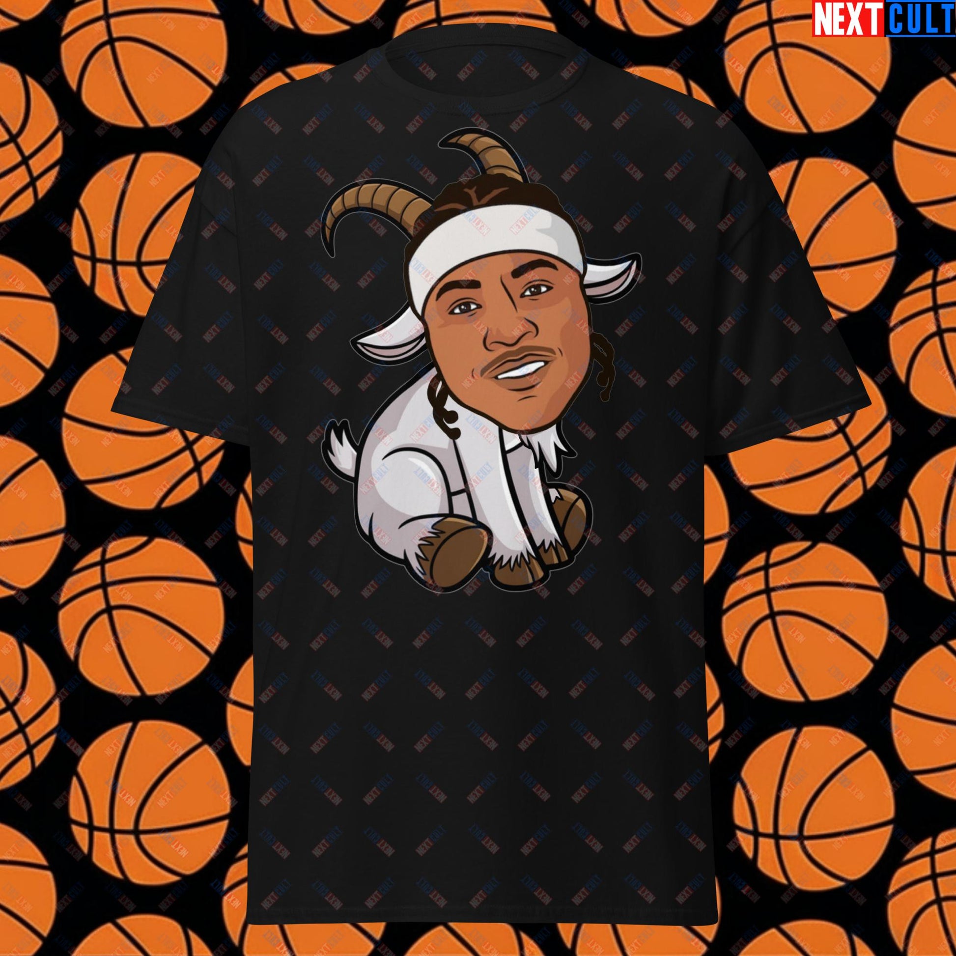 Carmelo Anthony G.O.A.T. T-Shirt - Funny Basketball Meme Casual Top - Greatest of All Time Carmelo Anthony Tee - Perfect Gift for Basketball Fans Unisex tee Black T-shirts Basketball Carmelo Anthony Denver Nuggets G.O.A.T. NBA New York Knicks Next Cult Brand