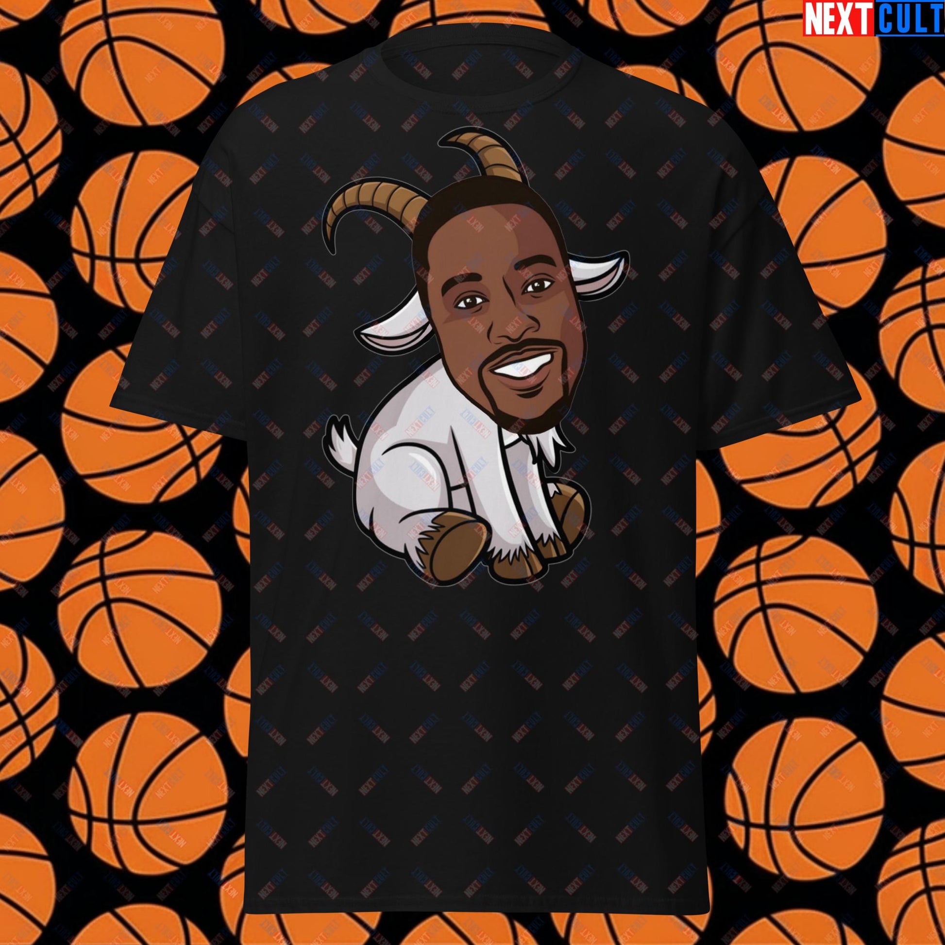 Dwight Howard GOAT T-Shirt - Funny Basketball Meme Casual Top - Greatest of All Time Tee for Basketball Fans - Perfect Gift for Dwight Howard Fans Black T-shirts Basketball Dwight Howard G.O.A.T. Los Angeles Lakers NBA Orlando Magic Next Cult Brand