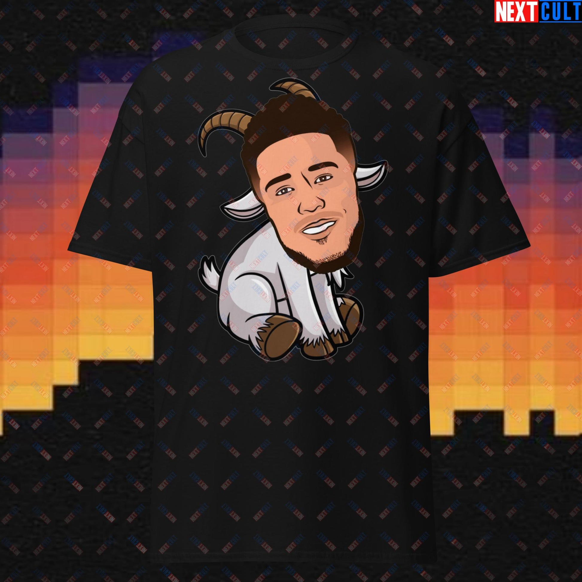 Devin Booker GOAT T-Shirt - Funny Basketball Meme Casual Top - Phoenix Suns Greatest of All Time Tee for Basketball Fans - Perfect Gift for Devin Booker Fans Black T-shirts Basketball Devin Booker G.O.A.T. NBA Phoenix Suns Next Cult Brand