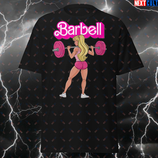 Funny Gym Motivation T-Shirt - Barbell Meme Tee for Strong Women, Leg Day Squats & Booty Gains Workout Top for Lifters T-shirts Barbie Bodybuilding Fitness Gym Pump Cover Workout Next Cult Brand
