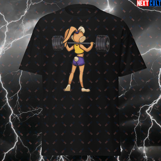 Gym Bunny Funny Workout T-Shirt – Squats & Booty Gym Motivation Tee for Women – Leg Day Pump Cover Fitness Top for Lifters T-shirts Bodybuilding Fitness Gym Pump Cover Workout Next Cult Brand
