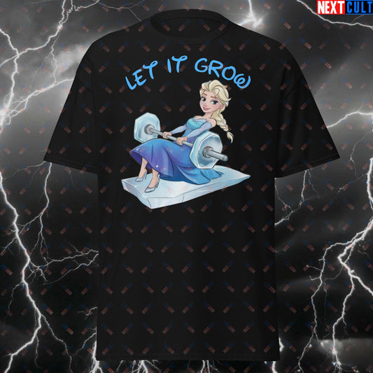 Let It Grow Gym Girl T-Shirt - Funny Workout Tee for Bootybuilder, Leg Day & Hip Thrusts - Fitness Meme Pump Cover Tshirt T-shirts Bodybuilding Fitness Frozen Gym Pump Cover Workout Next Cult Brand