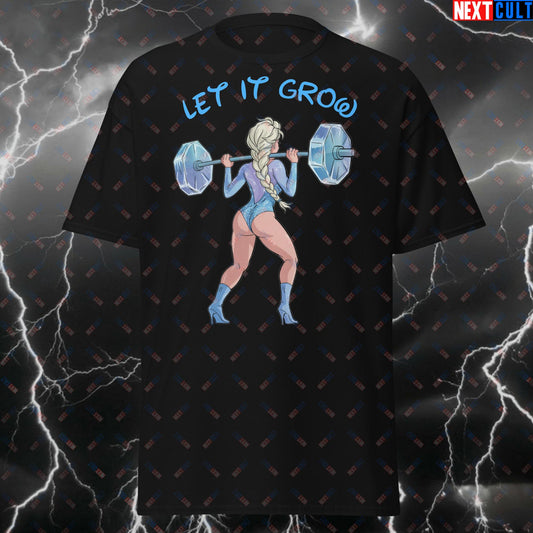 Let It Grow Gym Girl T-Shirt - Funny Workout Tee for Booty Builders, Leg Day & Squats - Gym Motivation Meme Shirt for Fitness T-shirts Bodybuilding Fitness Frozen Gym Pump Cover Workout Next Cult Brand