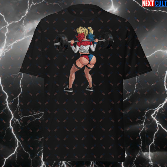 Funny Gym Girl T-Shirt - Bootybuilder Tee for Leg Day & Squats - Workout Meme Tshirt for Lifters & Fitness Gains T-shirts Bodybuilding Fitness Gym Harley Quinn Pump Cover Workout Next Cult Brand