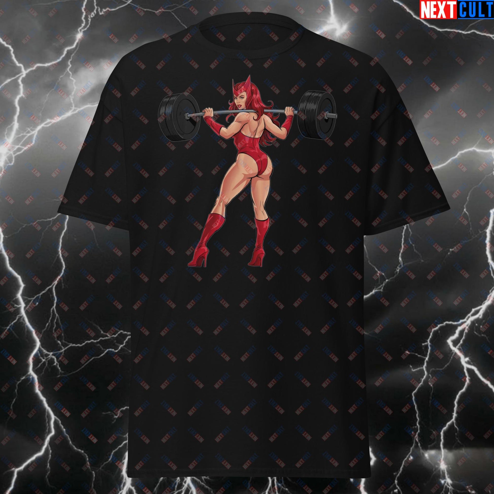 Funny Gym Girl T-Shirt - Gym Witch Redhead Bootybuilder Tee - Squats Leg Day Meme Top for Fitness & Powerlifting Gains T-shirts Bodybuilding Fitness Gym Pump Cover Superheroes Workout Next Cult Brand