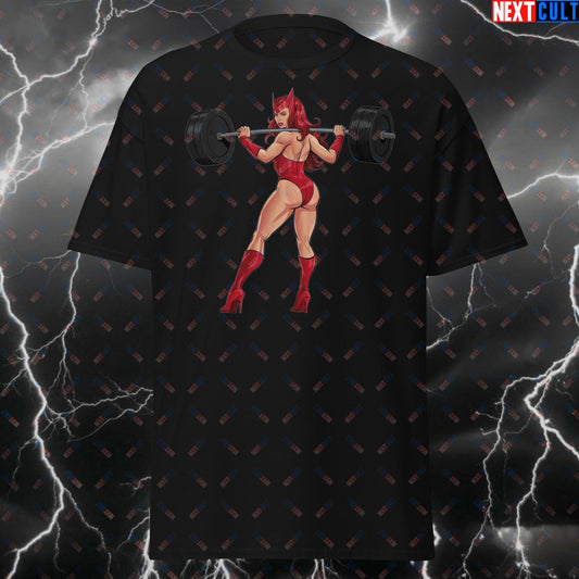 Funny Gym Girl T-Shirt - Gym Witch Redhead Bootybuilder Tee - Squats Leg Day Meme Top for Fitness & Powerlifting Gains T-shirts Bodybuilding Fitness Gym Pump Cover Superheroes Workout Next Cult Brand