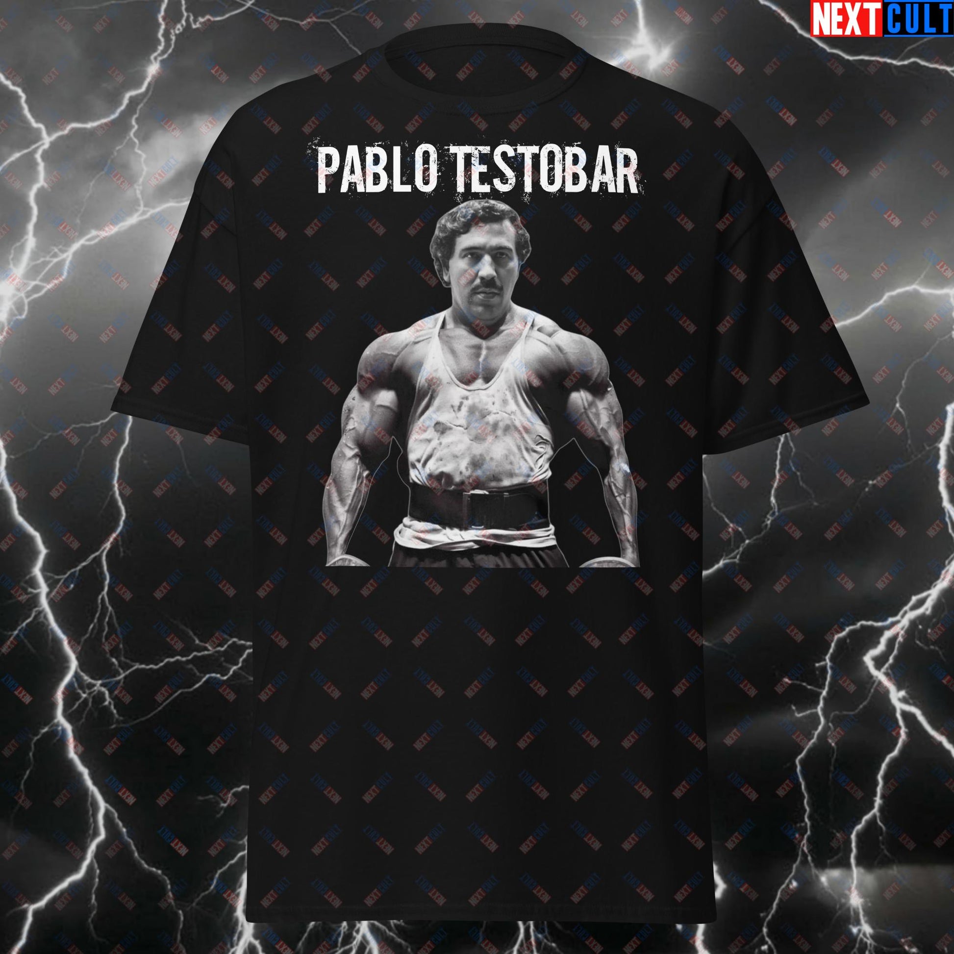 Pablo Testobar Gym T-Shirt - Funny Workout Tee for Lifters, Bodybuilding & Fitness Gains - Meme Tshirt for Gym Bros T-shirts Bodybuilding Fitness Gym Pump Cover Workout Next Cult Brand