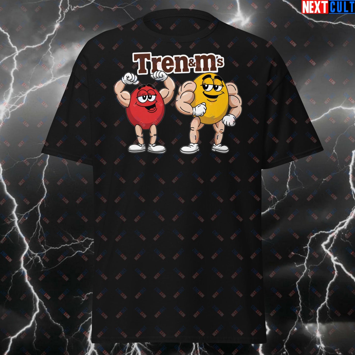 Tren & Ms Funny Gym T-Shirt – Lifters & Gym Bro Meme Tee – Workout Fitness Bodybuilding Gains Tshirt for Enhanced Lifters T-shirts Bodybuilding Fast Food Fitness Gym Pump Cover Workout Next Cult Brand