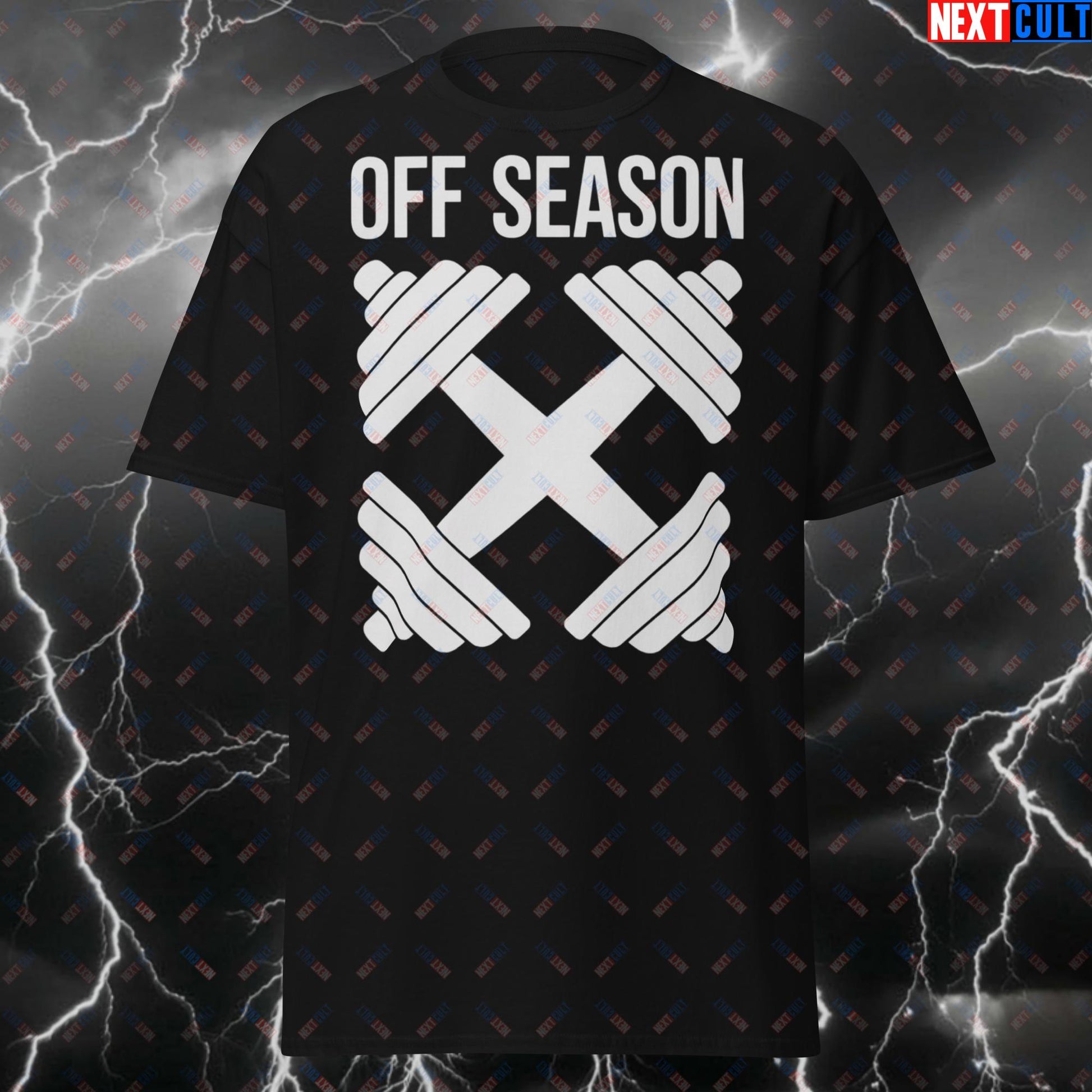 Off Season Rest Day Funny Gym T-Shirt - Workout Meme Tee for Lifters, Gymbro, Bodybuilding - Relaxing Pump Cover Top T-shirts Bodybuilding Fitness Gym Pump Cover Workout Next Cult Brand