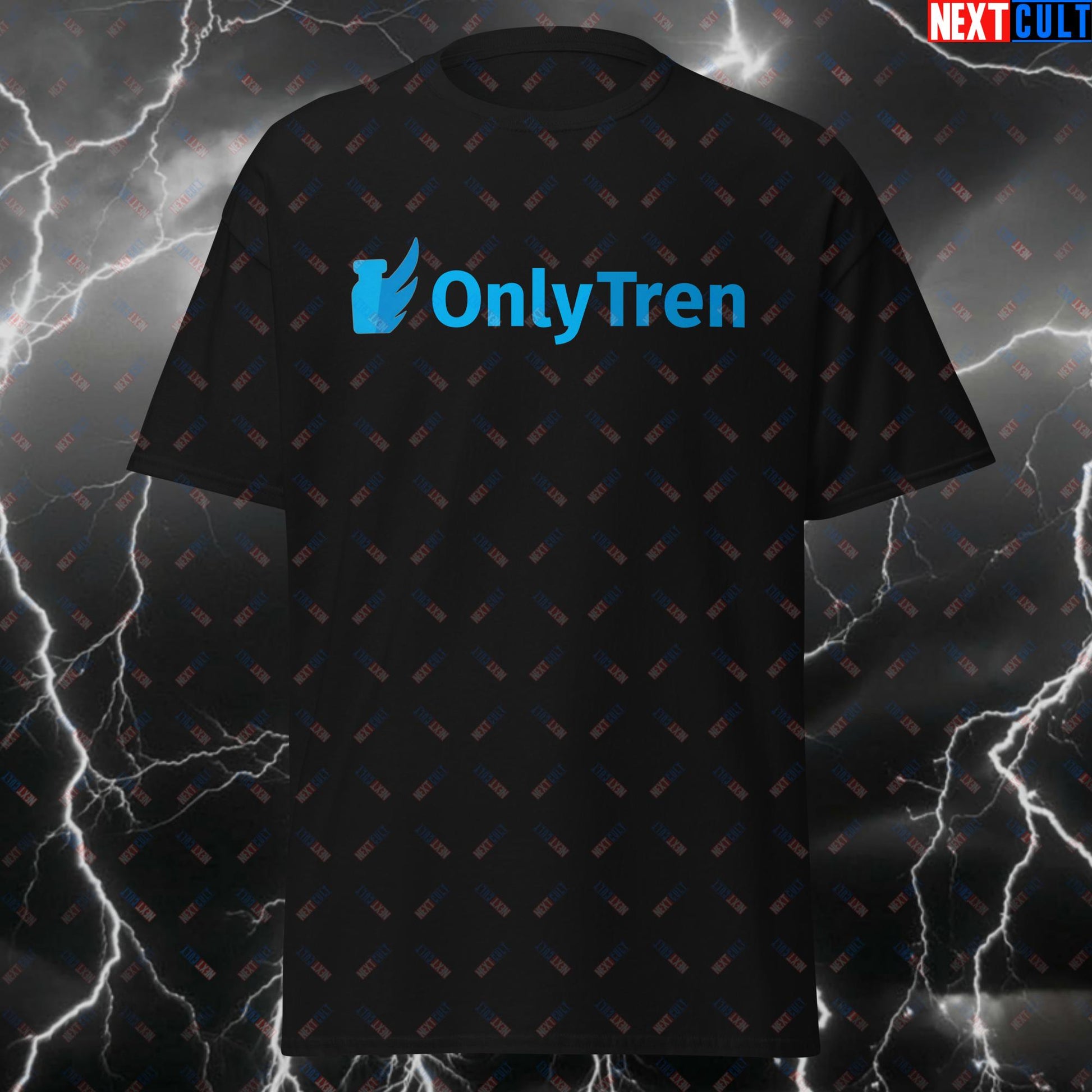 OnlyTren Only Tren Gym Meme T-Shirt - Funny Enhanced Lifter Not Natty Tee - Bodybuilding Workout Pump Cover Top for Gymbros T-shirts Bodybuilding Fitness Gym Natty OnlyFans Pump Cover Steroids Workout Next Cult Brand