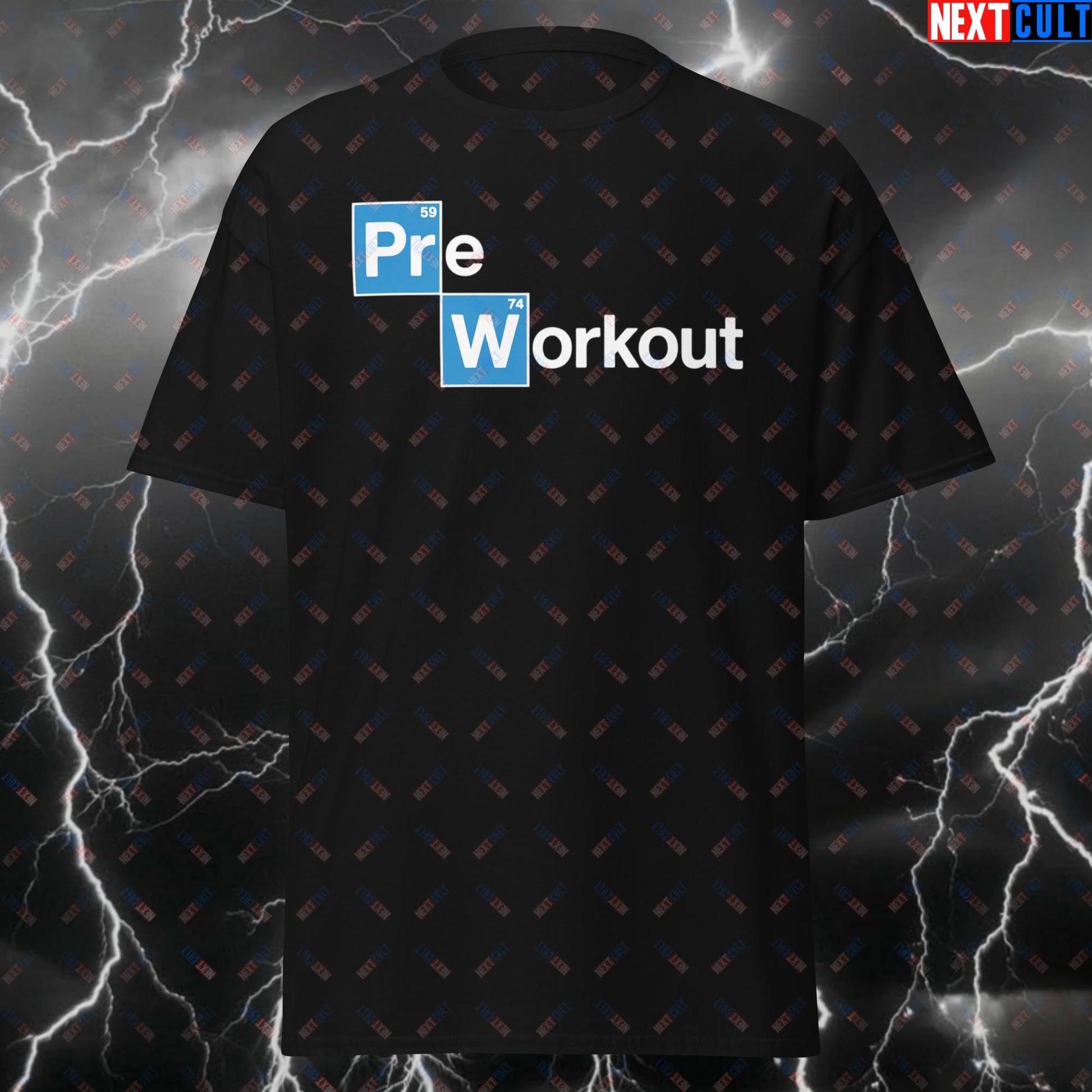 Funny Preworkout Lovers Gym T-Shirt - Meme Workout Tee for Lifters, Bodybuilding Pump Cover & Fitness Tshirt for Gymbros T-shirts Bodybuilding Breaking Bad Fitness Gym Pump Cover Workout Next Cult Brand