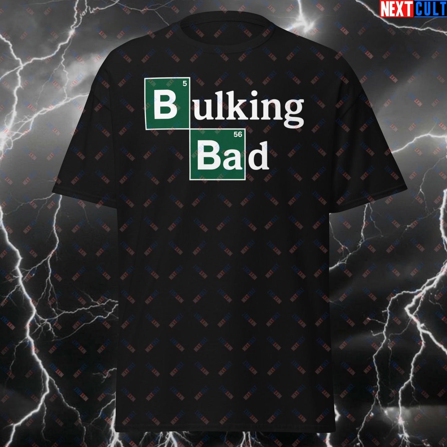 Bulking Bad Gym Meme T-Shirt – Funny Workout Tee for Lifters & Bodybuilding Gains – Pump Cover Fitness Tshirt T-shirts Bodybuilding Breaking Bad Bulking Fast Food Fitness Gym Pump Cover Workout Next Cult Brand