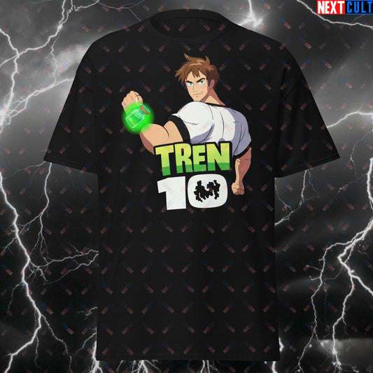 Tren10 Gym Monster T-Shirt - Funny Enhanced Lifter Tee for Gym Bros, Workout Meme Pump Cover for Bodybuilding & Powerlifting T-shirts Bodybuilding Fitness Gym Pump Cover Workout Next Cult Brand