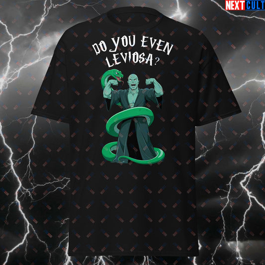 Do You Even Leviosa? Funny Gym Wizard T-Shirt - Magic Workout Tee for Lifters & Villains - Meme Fitness Tshirt Pump Cover Top T-shirts Bodybuilding Fitness Gym Harry Potter Pump Cover Workout Next Cult Brand