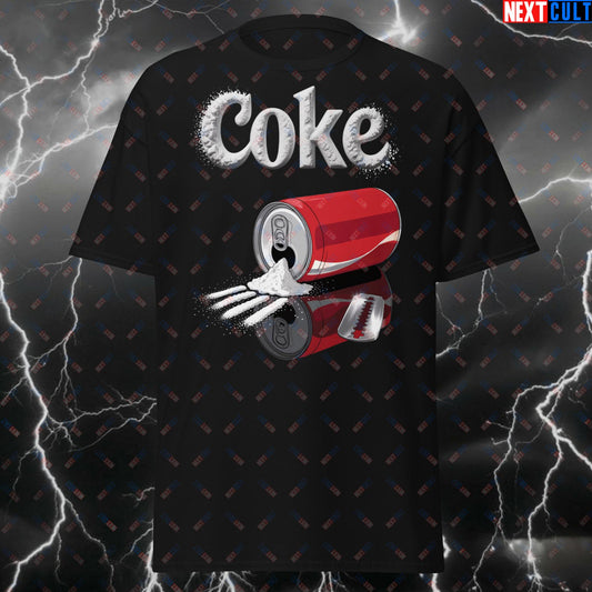 Funny Gym T-Shirt for Soda Lovers - Snorting Cola Meme Tee for Lifters Humor Pump Cover Top for Gymbros & Soda Addiction T-shirts Bodybuilding Fitness Gym Pump Cover Workout Next Cult Brand
