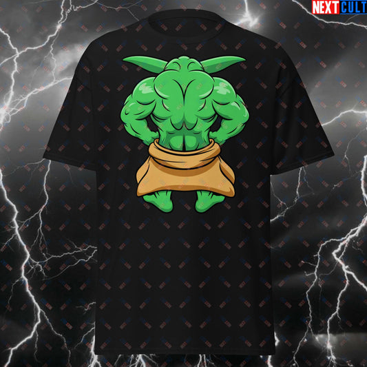 Funny Gym Meme T-Shirt for Bodybuilders - Big Back Pump Cover Tee with Train Back You Must Design - Workout Fitness Tshirt T-shirts Bodybuilding Fitness Gym Pump Cover Star Wars Workout Yoda Next Cult Brand