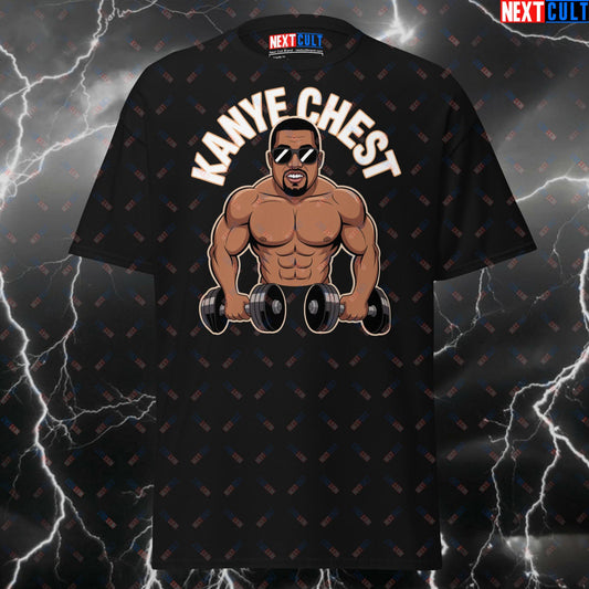 Funny Gym Shirt - Kanye Chest Pump Cover T-Shirt for Lifters, Gym Meme Tee for Workout Gains & Bodybuilding Bros T-shirts Bodybuilding Fitness Gym Hip Hop Kanye West Pump Cover Workout Next Cult Brand