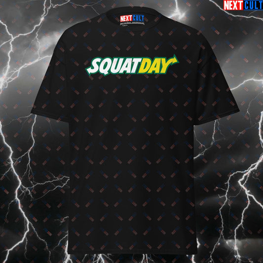 Funny Gym Shirt - SquatDay Essential Pump Cover T-Shirt for Leg Day, Workout & Gains - Meme Gymbro Tee for Lifters & Fitness Fans T-shirts Fast Food Fitness Gym Leg Day Pump Cover Workout Next Cult Brand