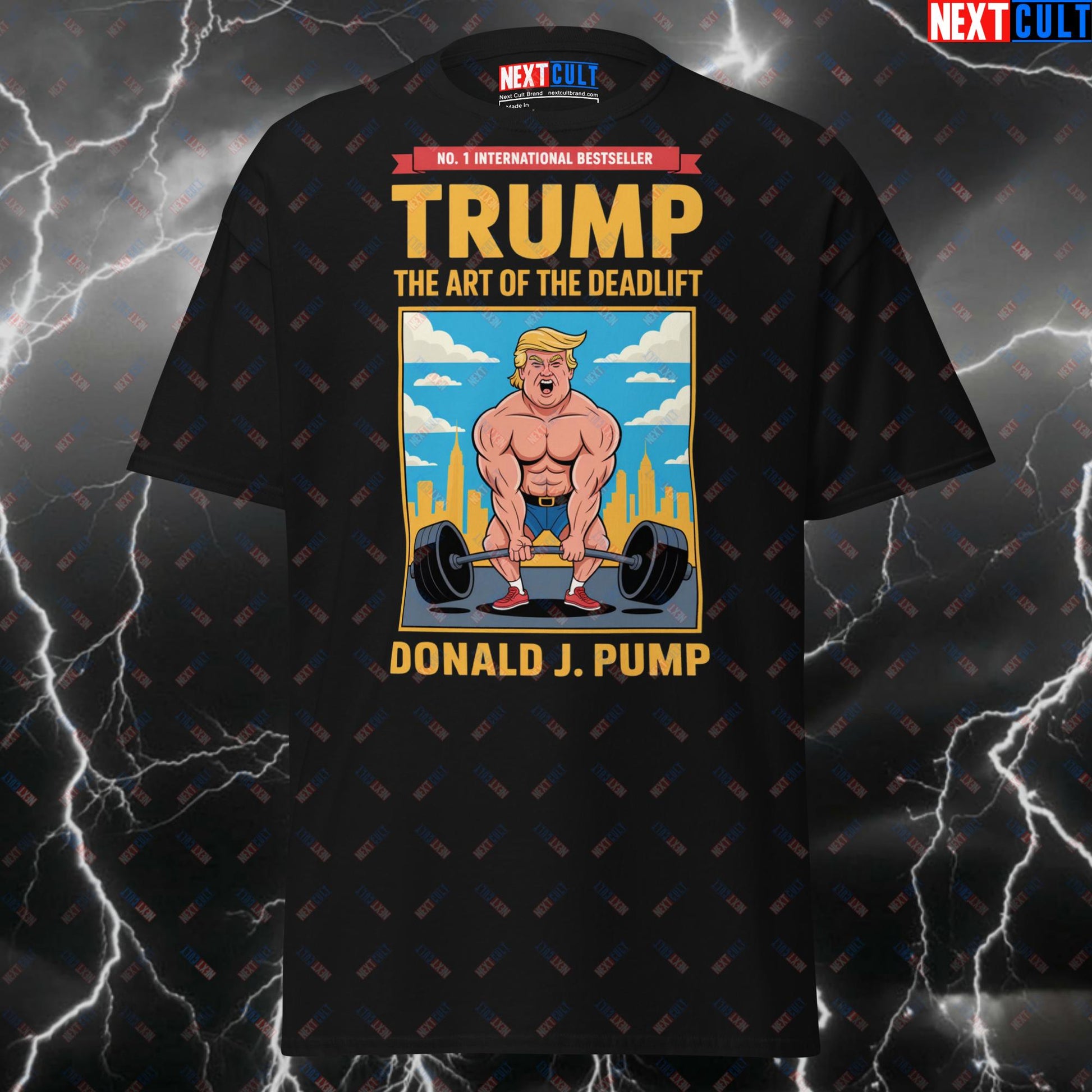 Funny Gym T-Shirt - The Art Of The Deadlift Patriotic Meme Tee - USA 4th Of July Pump Cover For Lifters & Gymbros T-shirts 4th of July Books Donald Trump Fitness Gym Powerlifting Pump Cover Workout Next Cult Brand