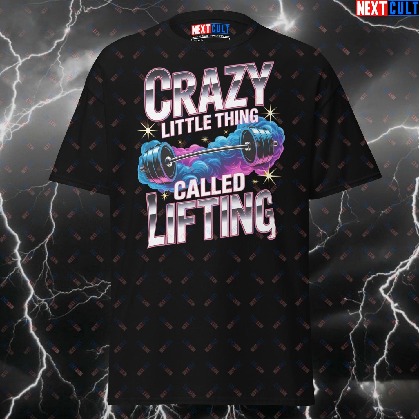Crazy Little Thing Called Lifting Gym Shirt – Funny Workout Tee for Gymbros & Powerlifting Meme Pump Cover Top T-shirts Bodybuilding Fitness Gym Powerlifting Pump Cover Queen Rock Music Workout Next Cult Brand