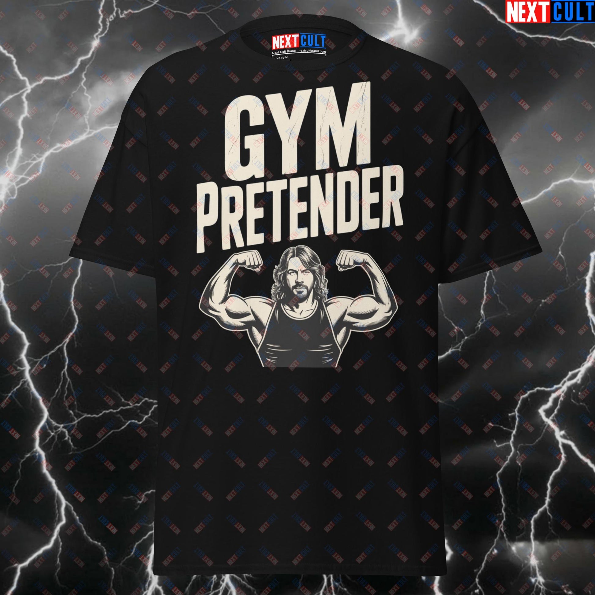 Funny Gym Pretender Pump Cover Tee – Foo Fighters Rock Music Gym Shirt for Lifters, Gymbro Meme Top for Workout & Gains T-shirts Bodybuilding Fitness Foo Fighters Gym Pump Cover Rock Music Workout Next Cult Brand