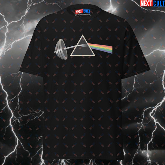 The Dark Side of Lifting Funny Gym Shirt – Pink Floyd Gym Meme Tee for Lifters, Workout Pump Cover & Fitness Gains Top T-shirts Bodybuilding Fitness Gym Pink Floyd Powerlifting Pump Cover Rock Music Workout Next Cult Brand