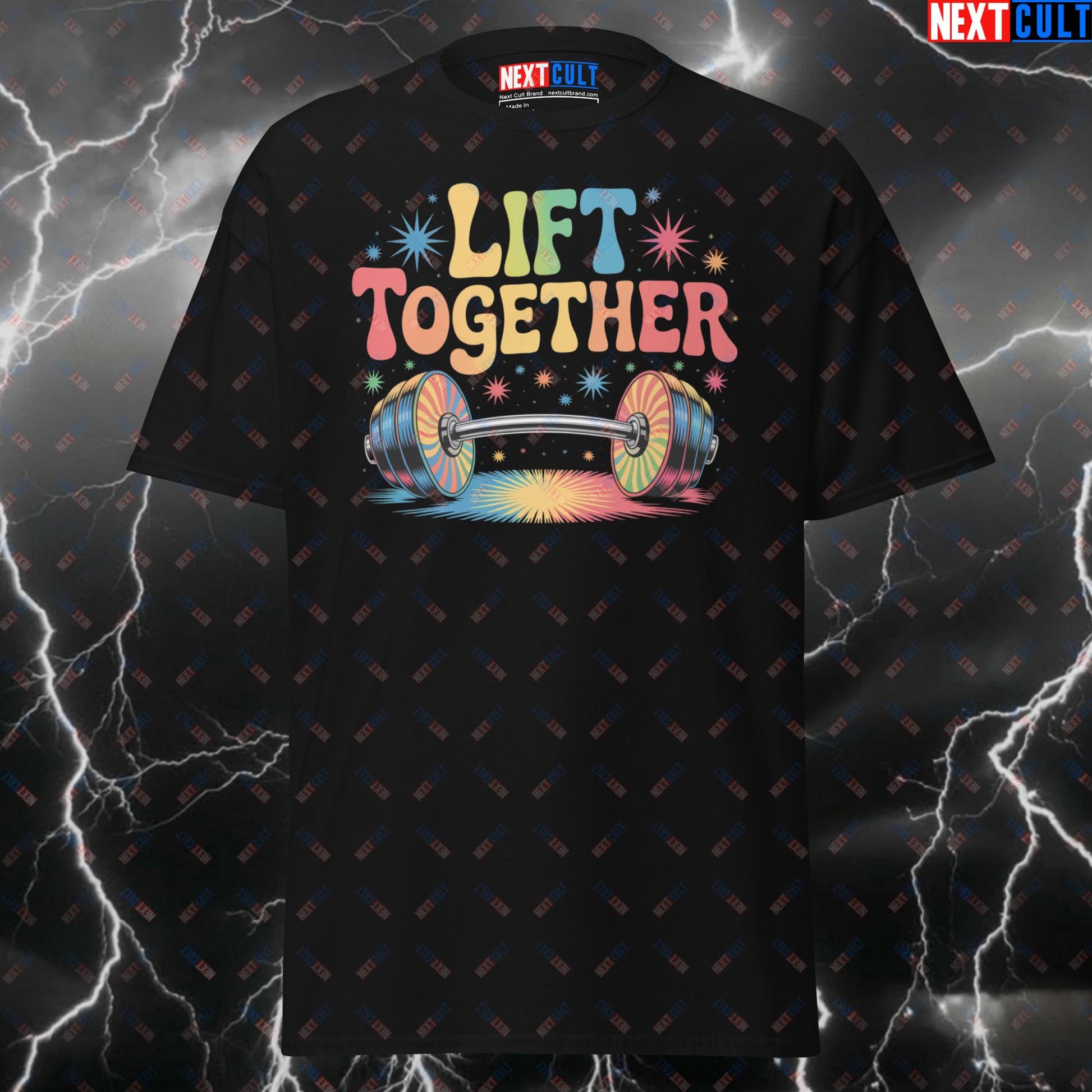 Beatles Lift Together Meme Tee - Workout Pump Cover for Gymbros & Fitness Fans - Funny Gym Shirt for Lifters T-shirts Bodybuilding Fitness Gym Powerlifting Pump Cover Rock Music The Beatles Workout Next Cult Brand