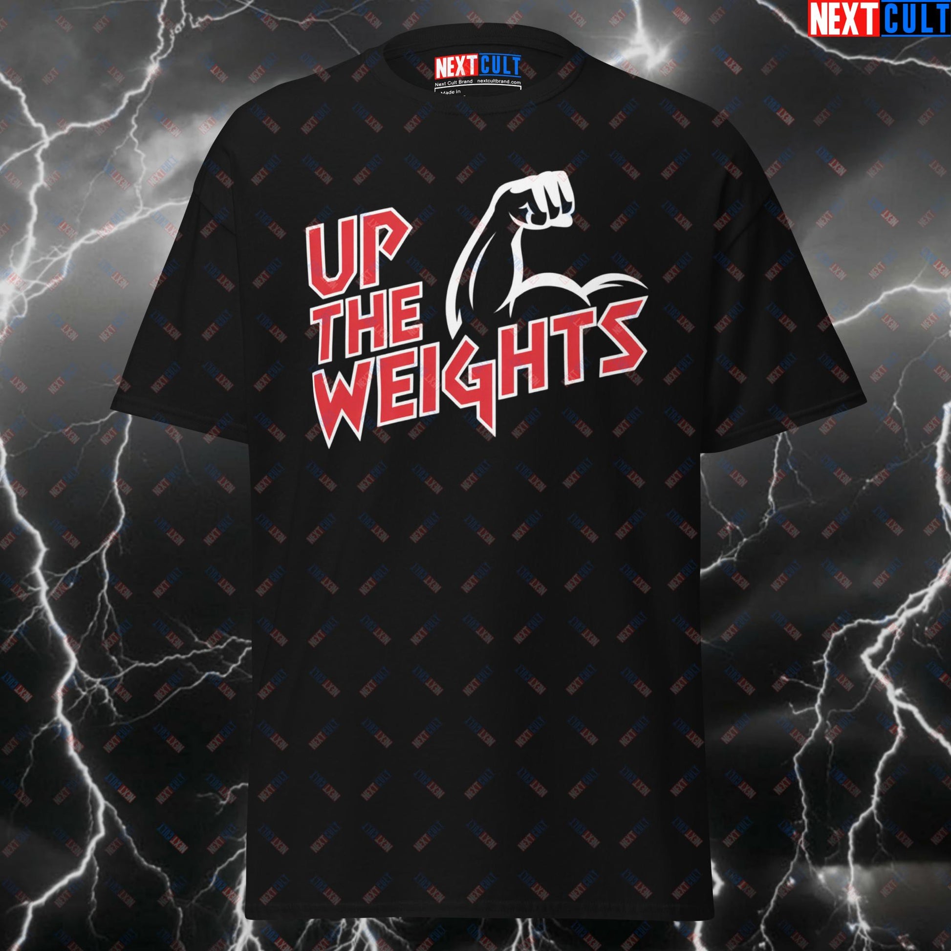 Up The Weights Funny Gym Shirt – Iron Maiden Heavy Metal Pump Cover Tee for Lifters, Gymbro & Gains T-shirts Bodybuilding Fitness Gym Iron Maiden Pump Cover Rock Music Workout Next Cult Brand