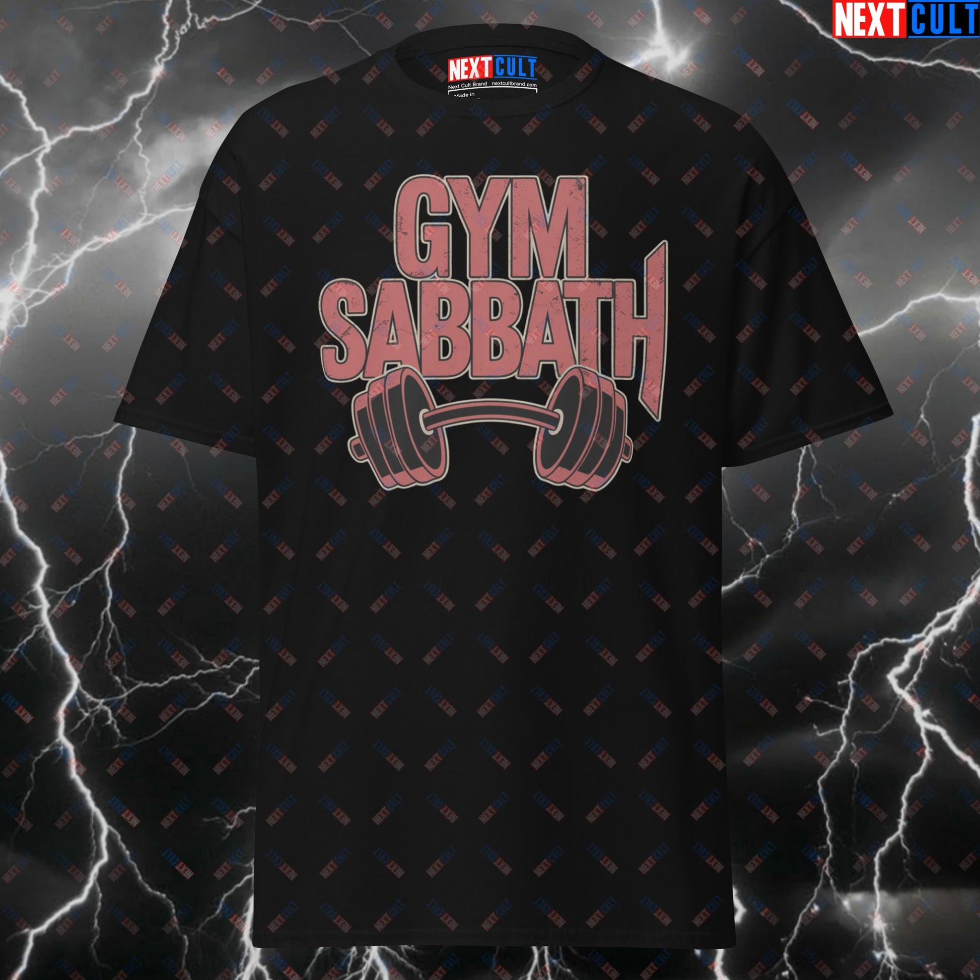 Gym Sabbath Funny Gym Shirt – Heavy Metal Pump Cover Tee for Lifters, Workout & Gains – Meme Fitness T-Shirt T-shirts Black Sabbath Bodybuilding Fitness Gym Pump Cover Rock Music Workout Next Cult Brand