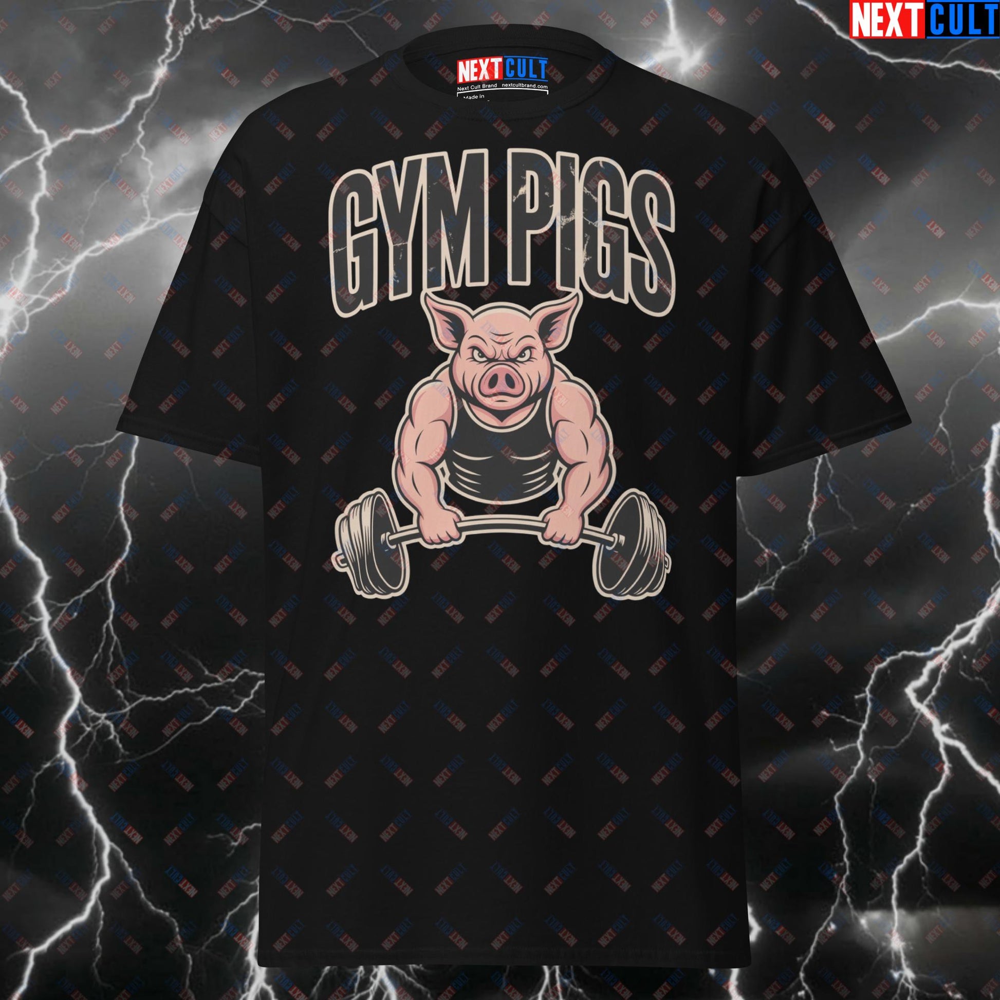Gym Pigs Heavy Metal Gymbro Tee for Lifters & Gains | Black Sabbath Meme Pump Cover Top - Funny Gym Pumps T-Shirt T-shirts Black Sabbath Bodybuilding Fitness Gym Pump Cover Rock Music Workout Next Cult Brand