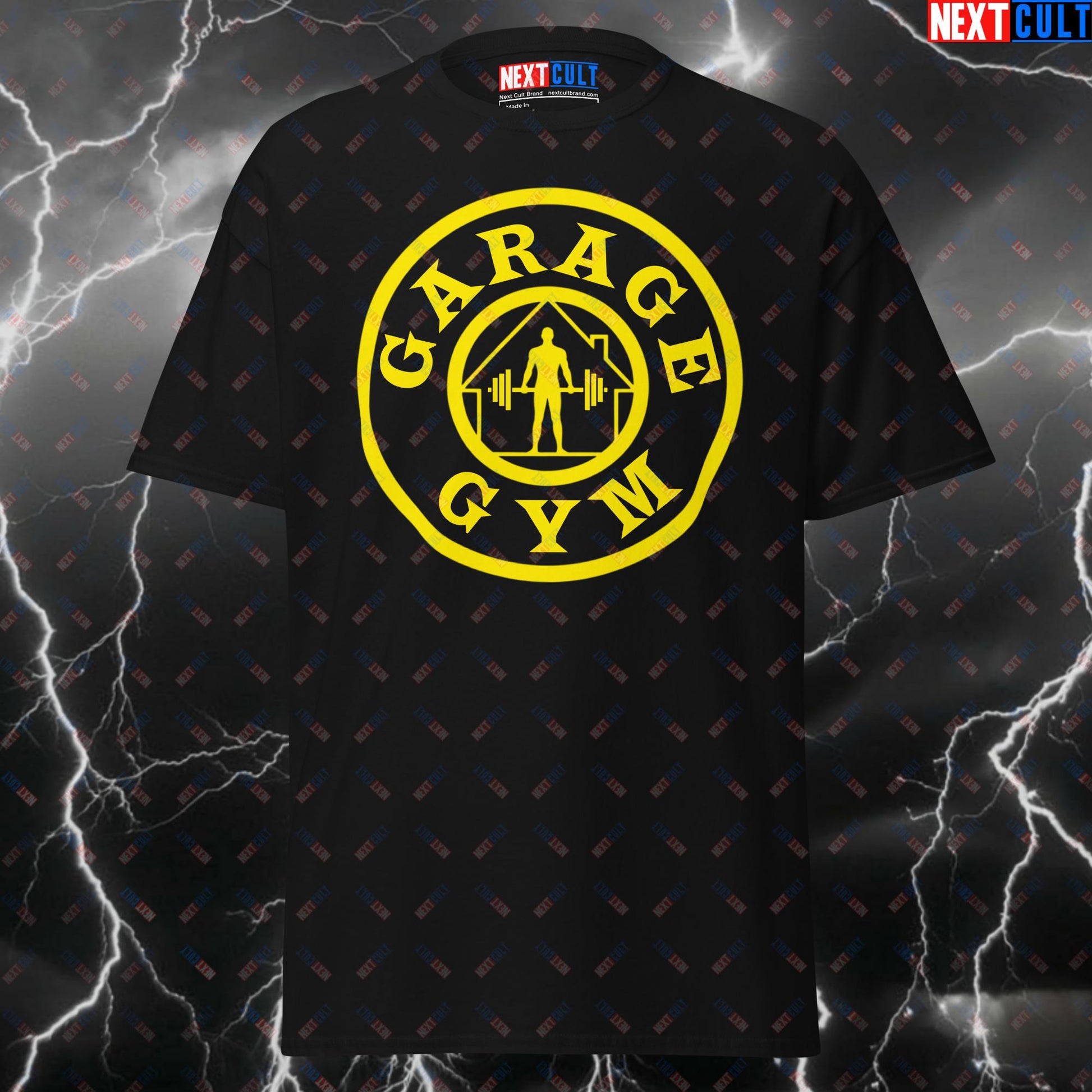 Funny Garage Gym Shirt for Lifters - Garage Gym Pump Cover Tee - Bodybuilding & Powerlifting Meme T-Shirt for Gymbros T-shirts Fitness Gym Home Gym Pump Cover Workout Next Cult Brand