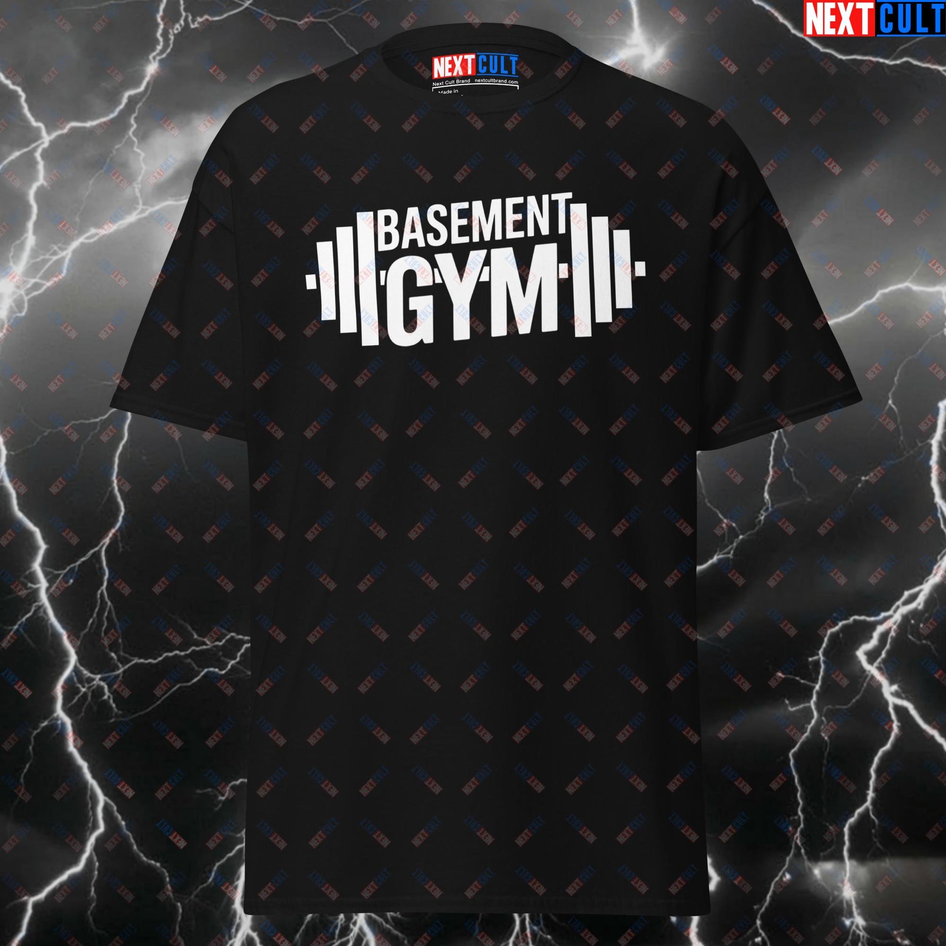 Funny Basement Gym T-Shirt - Basement Gym Meme Tee for Lifters & Gymbros - Pump Cover Workout Top for Home Gym Gains T-shirts Fitness Gym Home Gym Pump Cover Workout Next Cult Brand