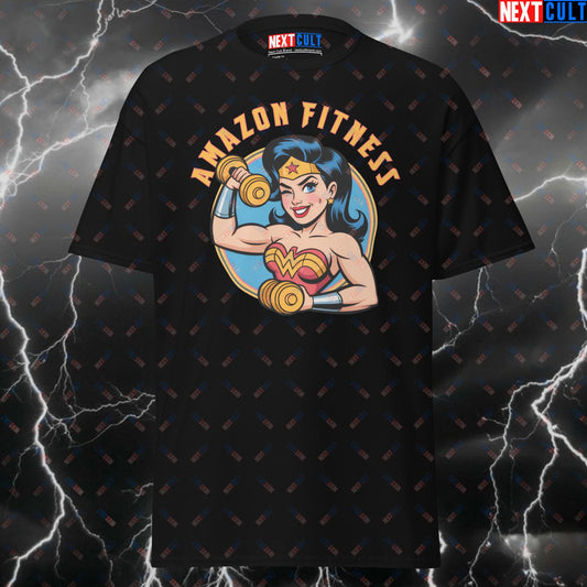 Funny Gym Shirt for Lifters - Amazon Fitness Wonder Woman Pump Cover Tee - Gym Hero Meme T-Shirt for Bodybuilding & Gains T-shirts Bodybuilding Films Fitness Gym Justice League Pump Cover Superheroes Wonder Woman Workout Next Cult Brand