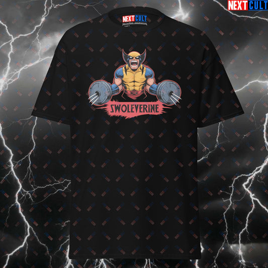 Swoleverine Funny Gym T-Shirt – Wolverine Pump Cover Tee for Lifters, Gym Hero Meme Shirt for Fitness & Gains T-shirts Bodybuilding Films Fitness Gym Powerlifting Pump Cover Superheroes Wolverine Workout X-Men Next Cult Brand