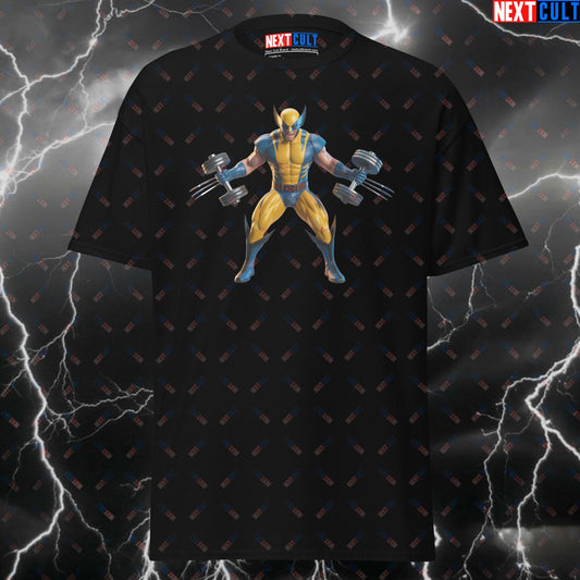 Wolverine Flex Men Gym Hero T-Shirt - X-Men Comic Book Funny Gym Tee for Lifters, Pump Cover Workout Top for Bodybuilding Gains T-shirts Bodybuilding Films Fitness Gym Pump Cover Superheroes Wolverine Workout X-Men Next Cult Brand