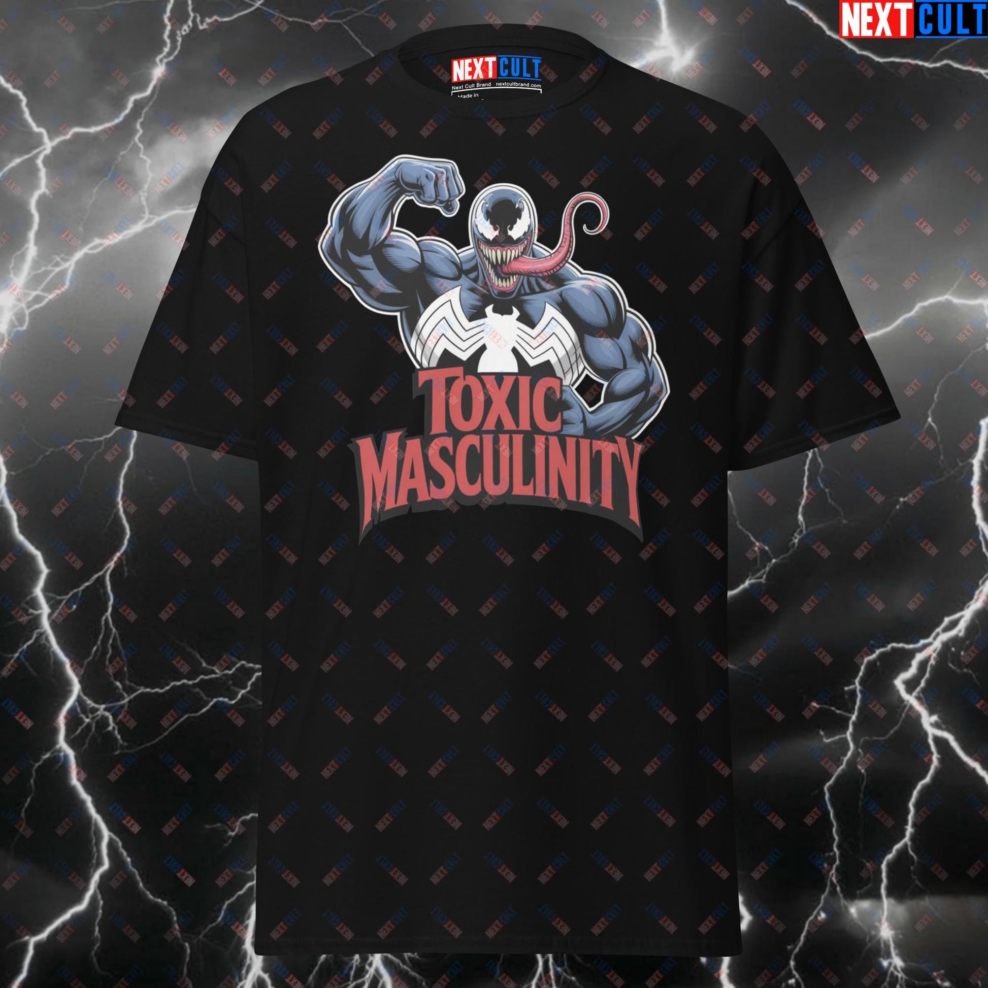 Toxic Masculinity Venom Tee for Lifters, Gym Hero Comic Book Meme Top for Workout Gains - Funny Gym Shirt & Pump Cover T-shirts Bodybuilding Films Fitness Gym Pump Cover Superheroes Venom Workout Next Cult Brand