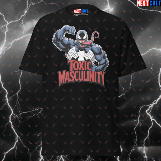 Toxic Masculinity Venom Tee for Lifters, Gym Hero Comic Book Meme Top for Workout Gains - Funny Gym Shirt & Pump Cover T-shirts Bodybuilding Films Fitness Gym Pump Cover Superheroes Venom Workout Next Cult Brand