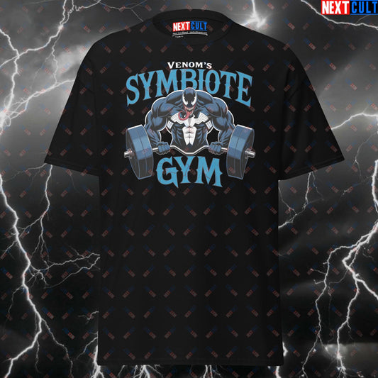 Symbiote Gym Hero Funny Gym T-Shirt - Venom Pump Cover Tee for Lifters, Bodybuilding & Fitness Meme Shirt T-shirts Bodybuilding Films Fitness Gym Powerlifting Pump Cover Superheroes Venom Workout Next Cult Brand