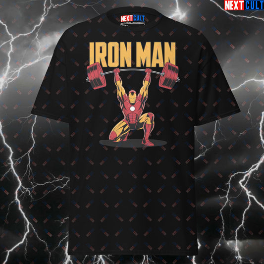 Funny Iron Man Gym Hero T-Shirt – Superhero Comic Book Tee for Lifters, Pump Cover & Meme Workout Top for Gymbros T-shirts Avengers Bodybuilding Films Fitness Gym Iron Man Powerlifting Pump Cover Superheroes Workout Next Cult Brand