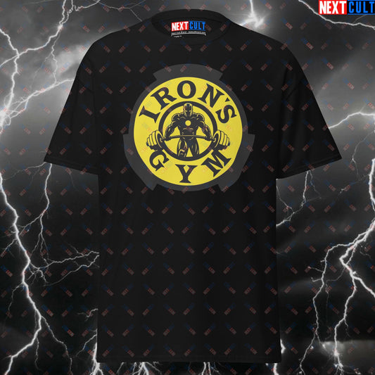 Iron's Gym Meme Tee for Lifters | Superhero Pump Cover | Comic Book Workout Top for Gym Bros & Fitness Gains - Funny Gym T-Shirt T-shirts Avengers Bodybuilding Films Fitness Gym Iron Man Powerlifting Pump Cover Superheroes Workout Next Cult Brand