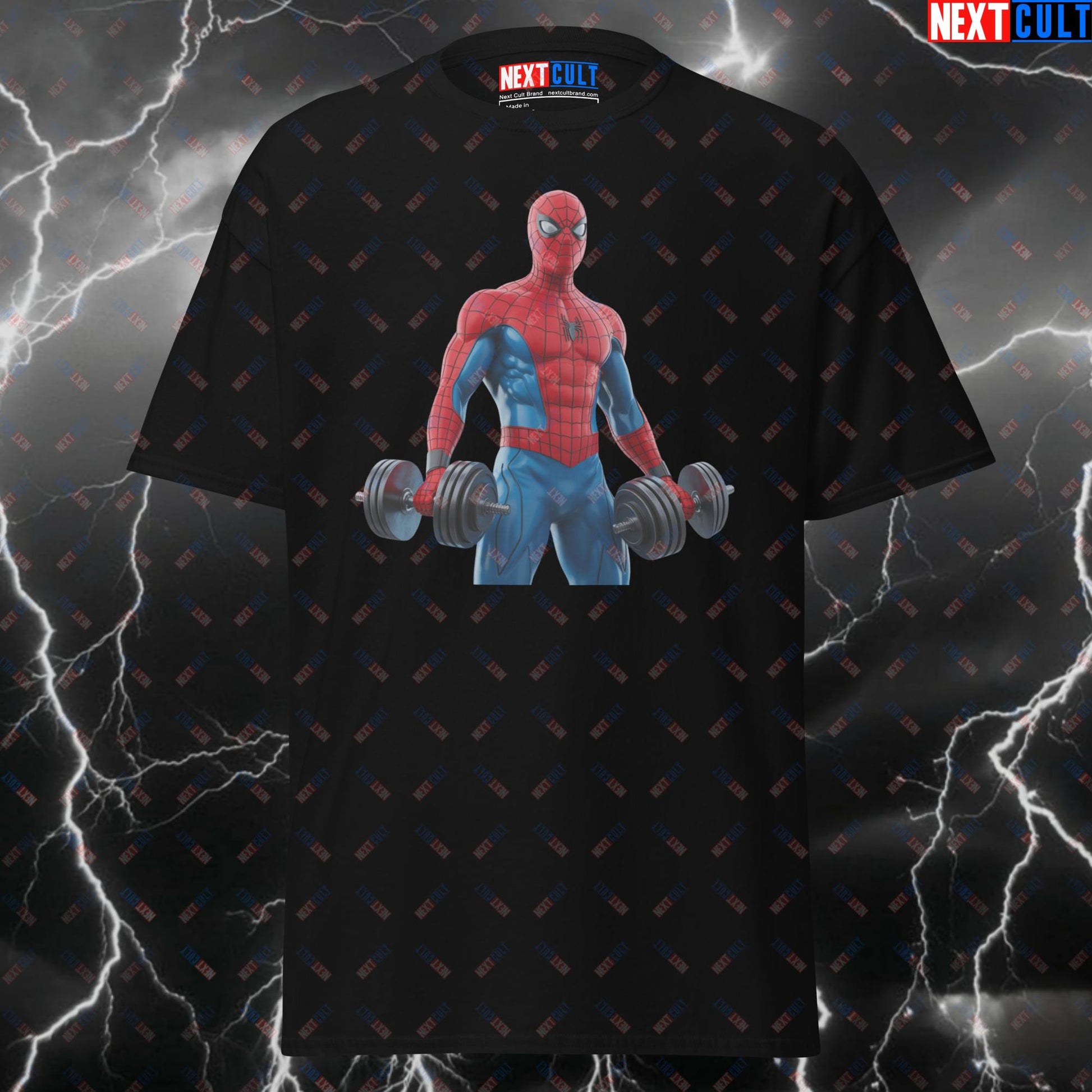 Funny Spider-Man Gym Hero T-Shirt – Superhero Pump Cover Tee for Lifters, Gymbros & Fitness Meme Lovers T-shirts Avengers Bodybuilding Films Fitness Gym Pump Cover Spiderman Superheroes Workout Next Cult Brand