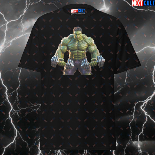 Hulk Smash Gym Tee - Funny Superhero Workout T-Shirt for Lifters - Comic Book Gymbro Pump Cover Top T-shirts Avengers Bodybuilding Films Fitness Gym Hulk Pump Cover Superheroes Workout Next Cult Brand