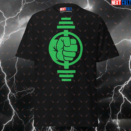 Smash Dumbbells Like Hulk Funny Gym Shirt – Superhero Comic Book Workout Tee for Lifters & Gym Bros – Pump Cover Fitness Top T-shirts Avengers Bodybuilding Films Fitness Gym Hulk Pump Cover Superheroes Workout Next Cult Brand