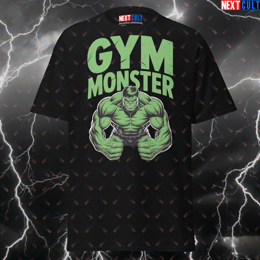 Funny Gym Monster T-Shirt - Hulk-Inspired Pump Cover Tee for Gym Bros, Lifters & Fitness Heroes - Comic Book Meme Workout Top T-shirts Avengers Bodybuilding Films Fitness Gym Hulk Powerlifting Pump Cover Superheroes Workout Next Cult Brand