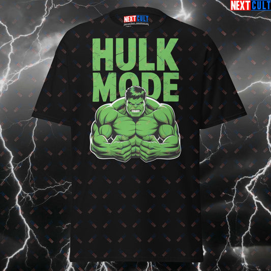Hulk Mode Gym Hero T-Shirt - Funny Superhero Pump Cover Tee for Lifters & Gymbros - Comic Book Meme Workout Top T-shirts Avengers Bodybuilding Films Fitness Gym Hulk Pump Cover Superheroes Workout Next Cult Brand