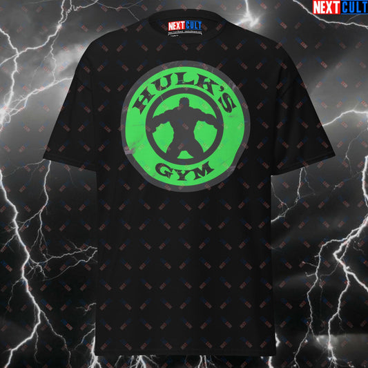 Hulk's Gym Hero Funny Gym T-Shirt - Superhero Comic Book Tee for Lifters, Pump Cover Gymbro Meme Shirt T-shirts Avengers Bodybuilding Films Fitness Gym Hulk Powerlifting Pump Cover Superheroes Workout Next Cult Brand