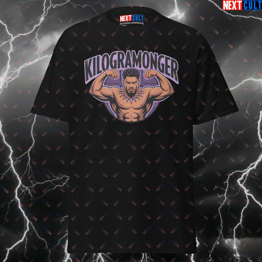 Kilagromonger Killmonger Gym Hero Funny T-Shirt – Black Panther Meme Tee for Lifters, Pump Cover Gym Shirt for Bodybuilding & Gains T-shirts Avengers Black Panther Bodybuilding Films Fitness Gym Pump Cover Superheroes Workout Next Cult Brand
