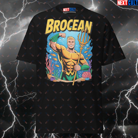 Brocean Gym Hero T-Shirt - Funny Aquaman Pump Cover Tee for Lifters, Gymbros & Fitness Meme Lovers T-shirts Aquaman Bodybuilding Films Fitness Gym Justice League Pump Cover Superheroes Workout Next Cult Brand