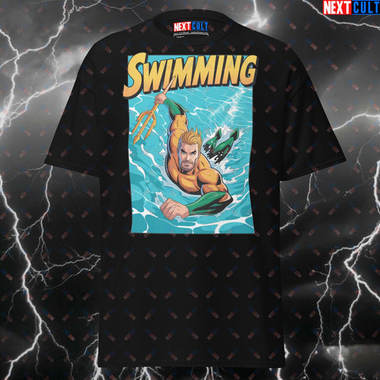 Funny Gym T-Shirt - Aquaman Pump Cover Tee for Swimming & Cardio - Superhero Workout Shirt for Gym Heroes & Meme Lovers T-shirts Aquaman Cardio Films Fitness Gym Justice League Pump Cover Superheroes Swimming Workout Next Cult Brand